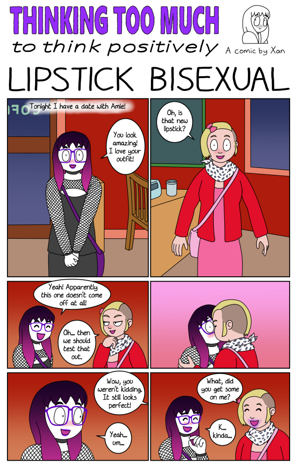 Lipstick Bisexual | Comics by Xan